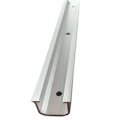 Solar panel mounting rail